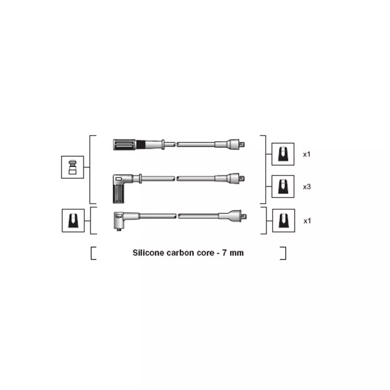 Kit de câbles d'allumage MAGNETI MARELLI 941318111120