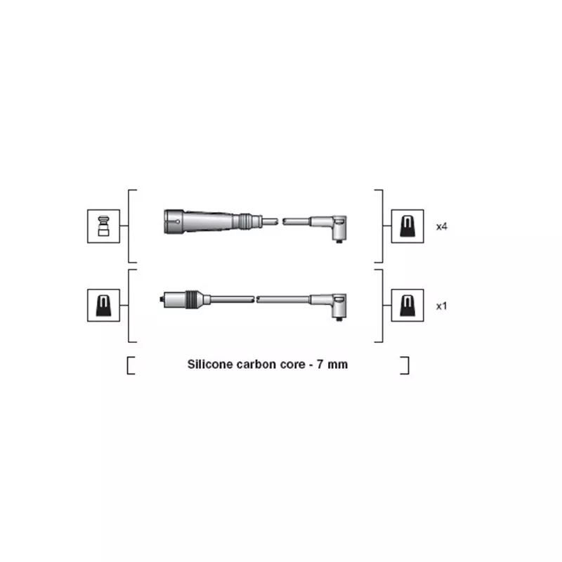 Kit de câbles d'allumage MAGNETI MARELLI 941318111157