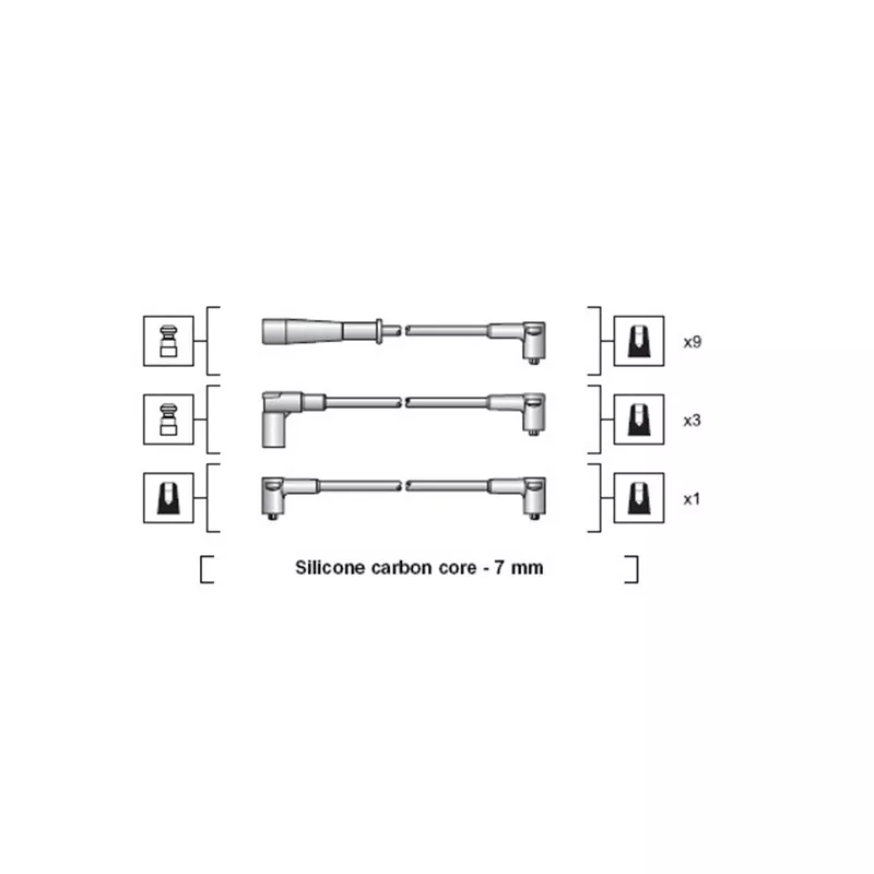 Kit de câbles d'allumage MAGNETI MARELLI 941318111107