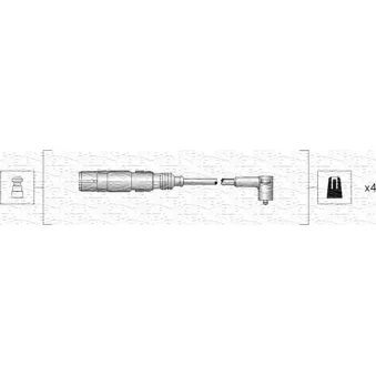 Kit de câbles d'allumage MAGNETI MARELLI 941318111164