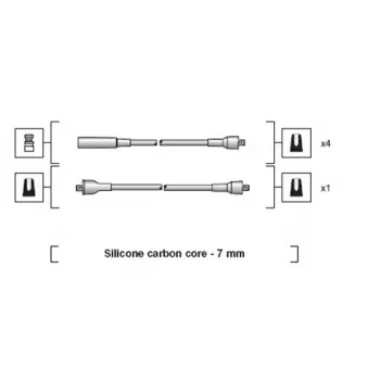 Kit de câbles d'allumage MAGNETI MARELLI 941318111018