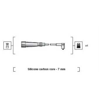 Kit de câbles d'allumage MAGNETI MARELLI 941318111123