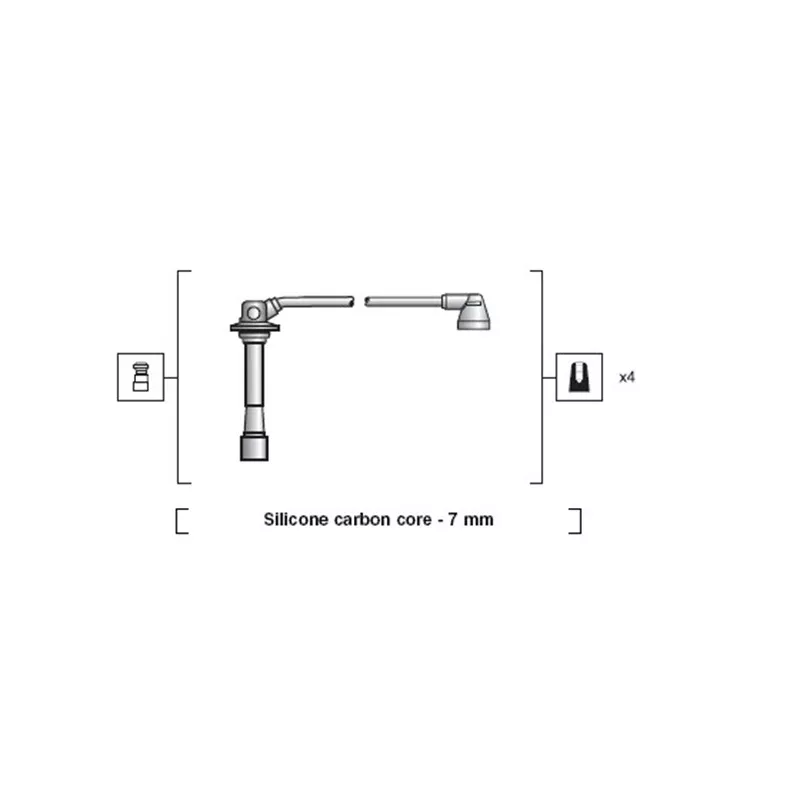 Kit de câbles d'allumage MAGNETI MARELLI 941318111180