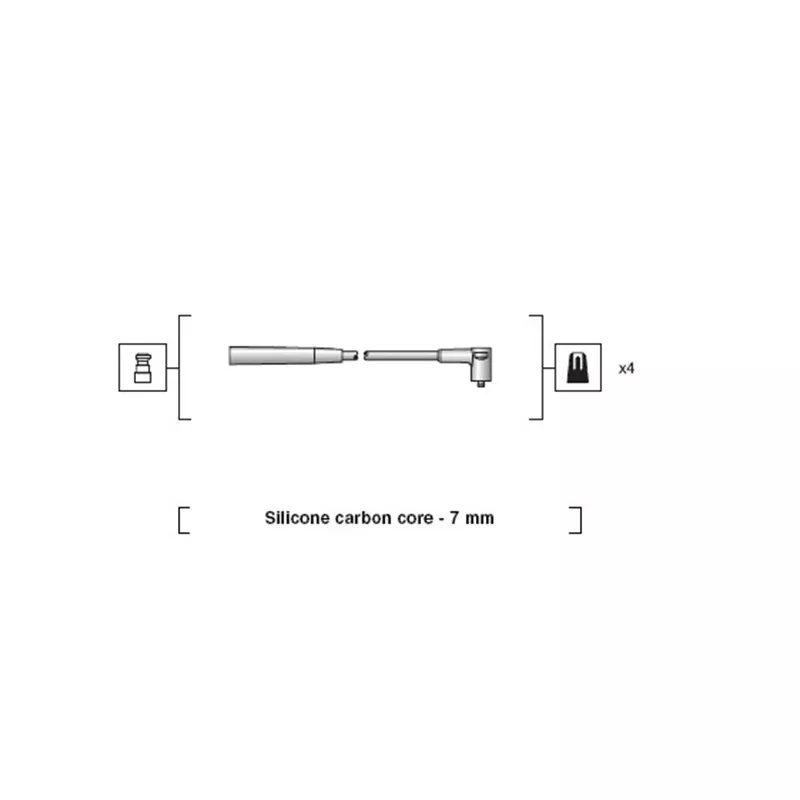 Kit de câbles d'allumage MAGNETI MARELLI 941318111215