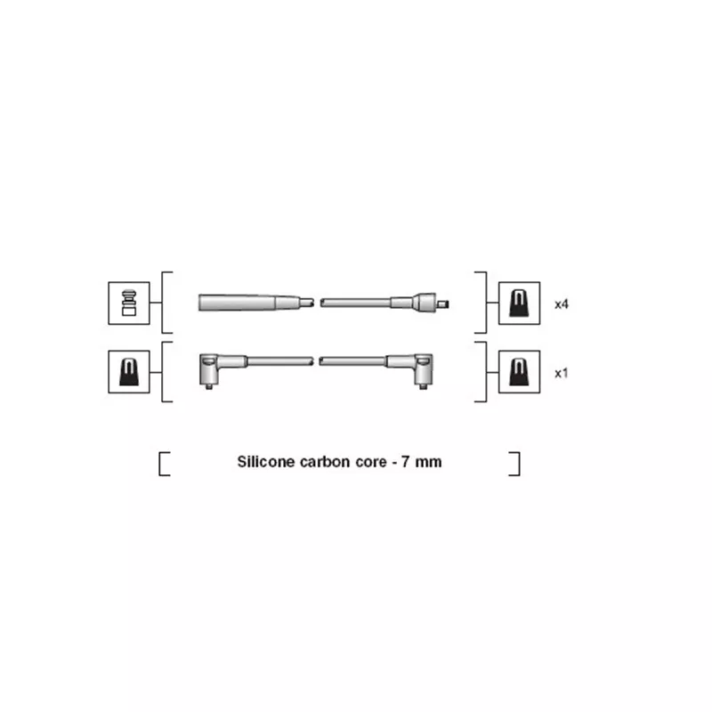 Kit de câbles d'allumage MAGNETI MARELLI 941318111251