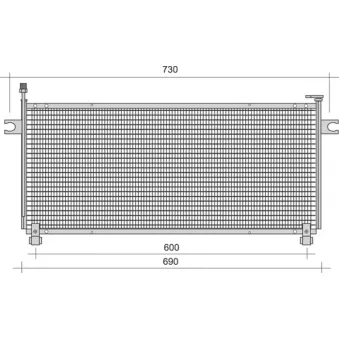 Condenseur, climatisation MAGNETI MARELLI 350203400000