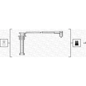 Kit de câbles d'allumage MAGNETI MARELLI 941318111142
