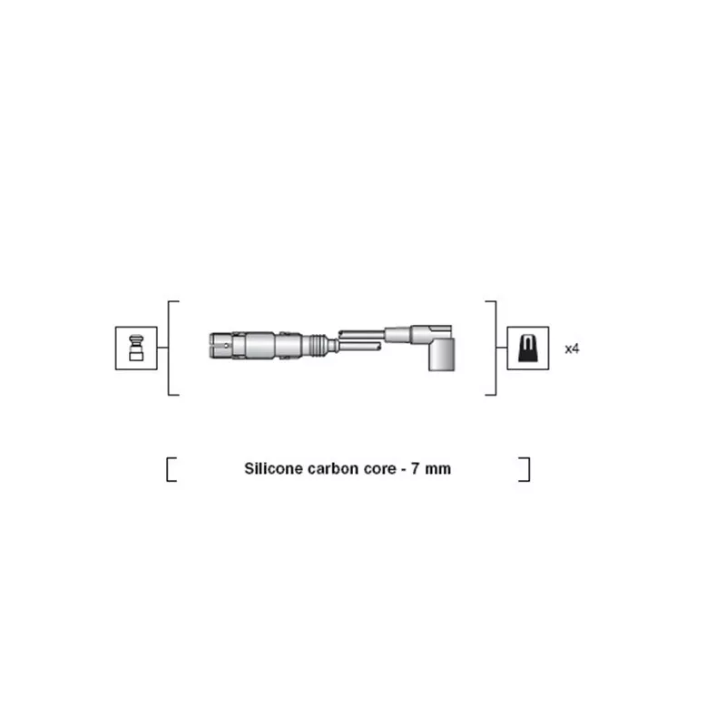 Kit de câbles d'allumage MAGNETI MARELLI 941318111163