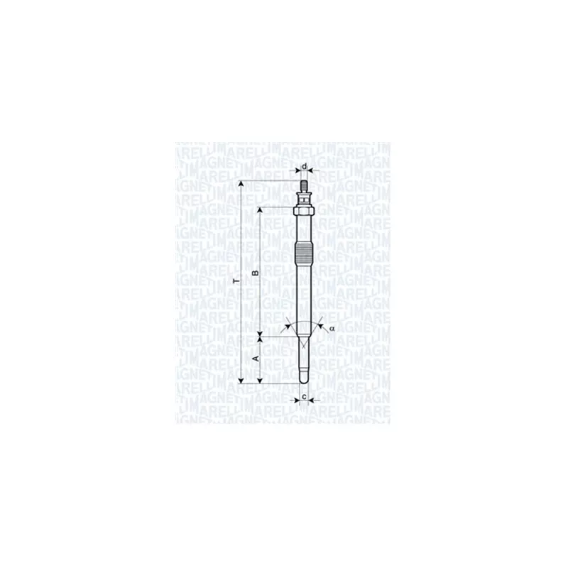 Bougie de préchauffage MAGNETI MARELLI 062900049304