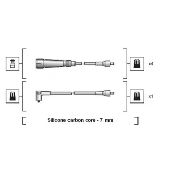 Kit de câbles d'allumage MAGNETI MARELLI 941318111129