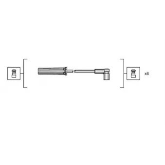 Kit de câbles d'allumage MAGNETI MARELLI