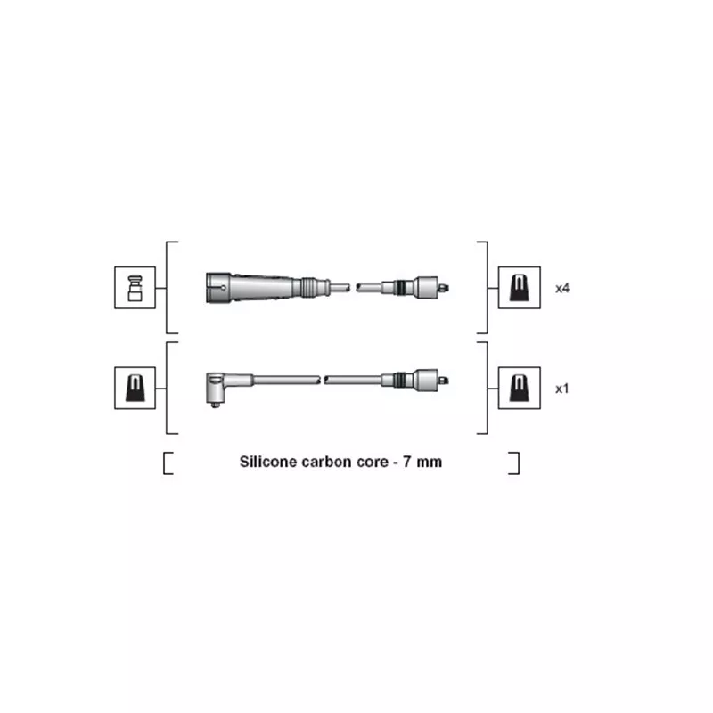 Kit de câbles d'allumage MAGNETI MARELLI 941318111111