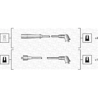 Kit de câbles d'allumage MAGNETI MARELLI 941318111185