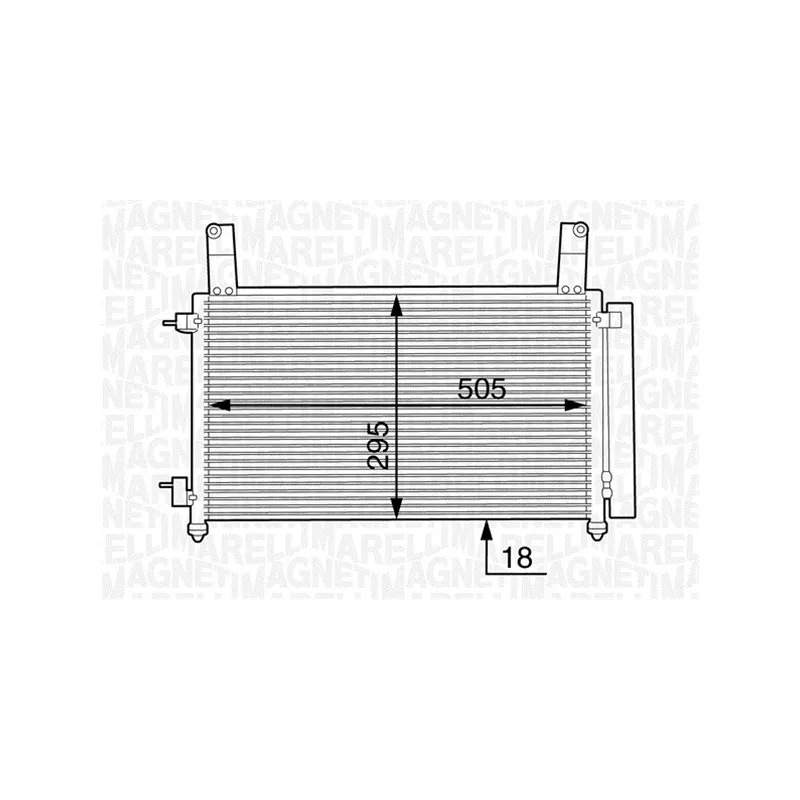 Condenseur, climatisation MAGNETI MARELLI 350203604000