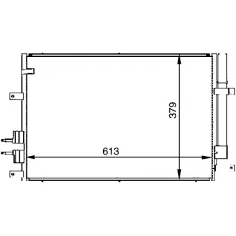 Condenseur, climatisation MAGNETI MARELLI 350203615000