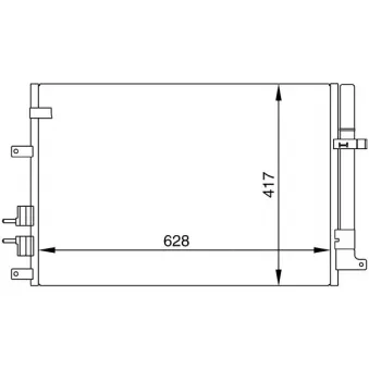 Condenseur, climatisation MAGNETI MARELLI 350203616000