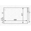 Condenseur, climatisation MAGNETI MARELLI 350203616000 - Visuel 2