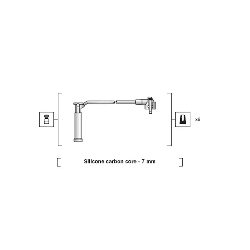 Kit de câbles d'allumage MAGNETI MARELLI 941318111144