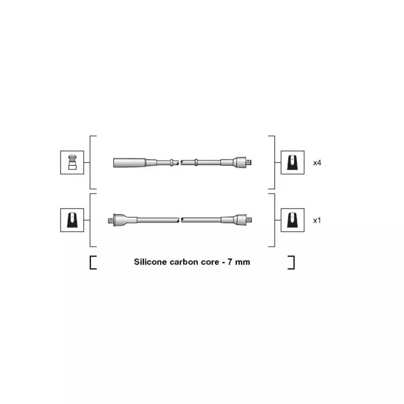 Kit de câbles d'allumage MAGNETI MARELLI 941318111206