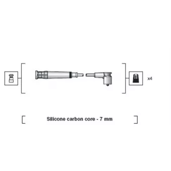 Kit de câbles d'allumage MAGNETI MARELLI