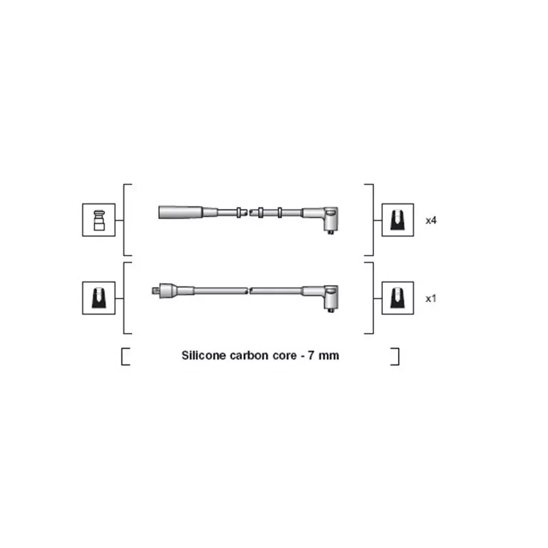 Kit de câbles d'allumage MAGNETI MARELLI 941318111212