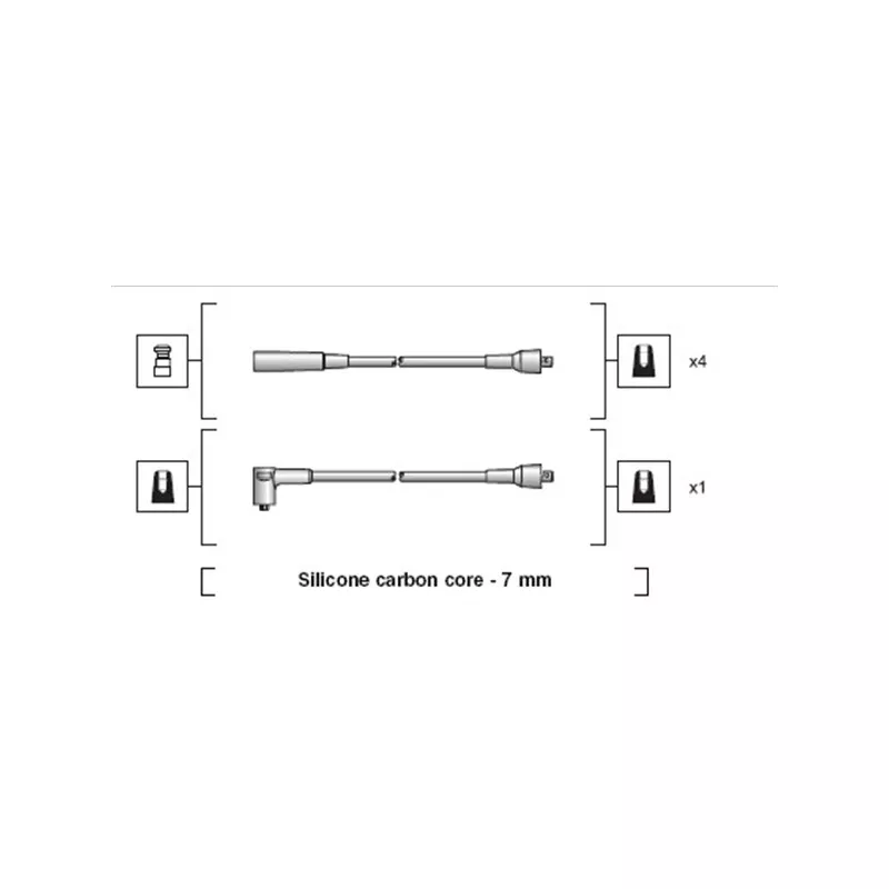 Kit de câbles d'allumage MAGNETI MARELLI 941318111213