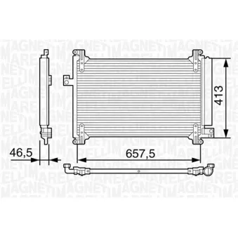 Condenseur, climatisation MAGNETI MARELLI