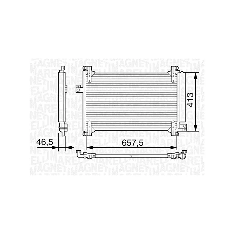 Condenseur, climatisation MAGNETI MARELLI 350203242000