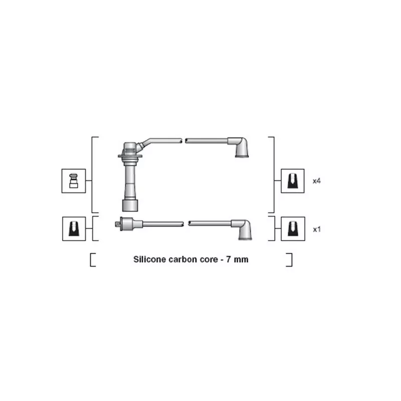 Kit de câbles d'allumage MAGNETI MARELLI 941318111178