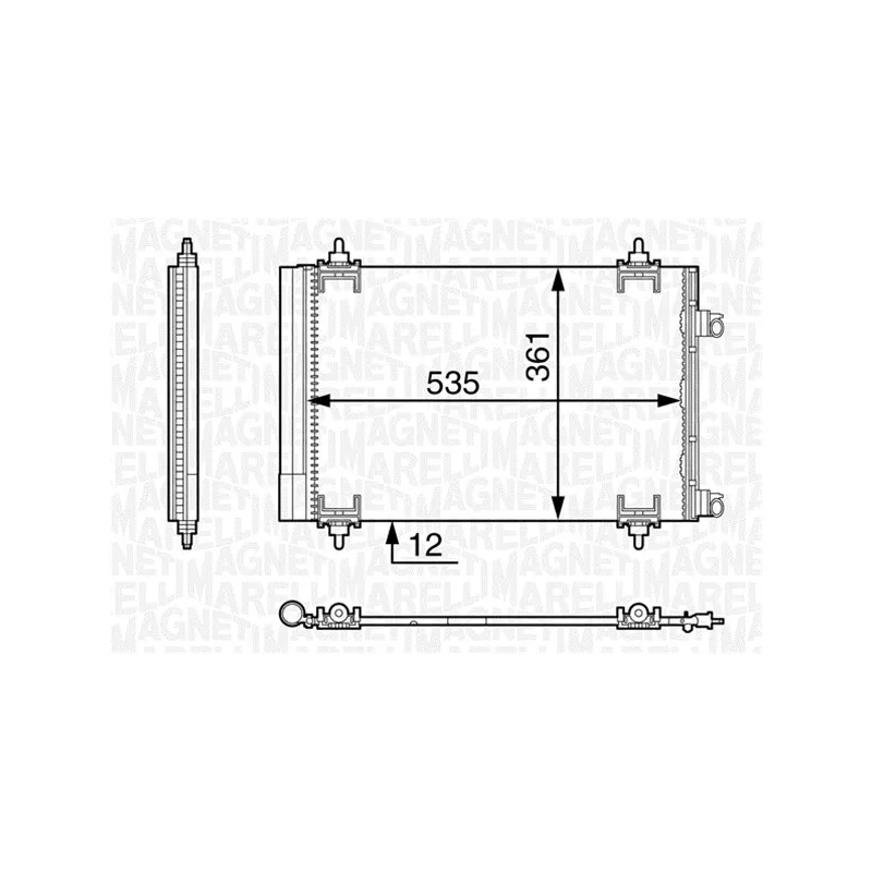 Condenseur, climatisation MAGNETI MARELLI 350203603000