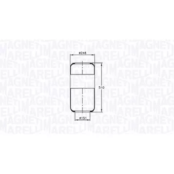 Ressort pneumatique, suspension pneumatique MAGNETI MARELLI 030607020045