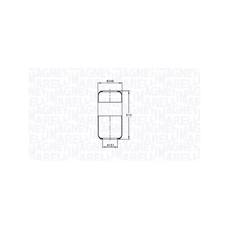 Ressort pneumatique, suspension pneumatique MAGNETI MARELLI 030607020045