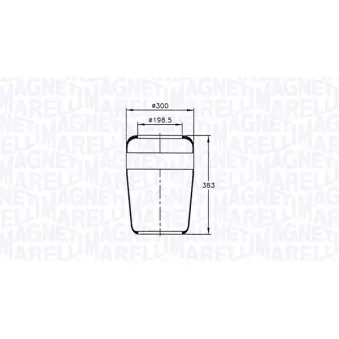 Ressort pneumatique, suspension pneumatique MAGNETI MARELLI 030607020015