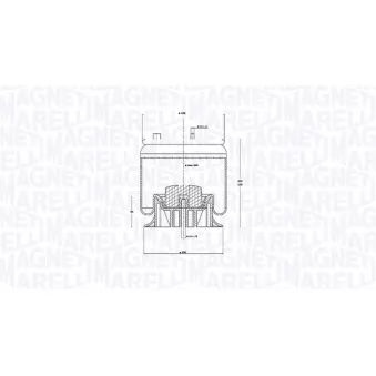 Ressort pneumatique, suspension pneumatique MAGNETI MARELLI 030607020294