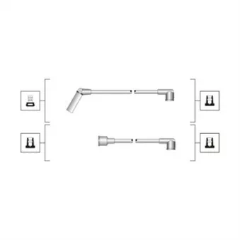 Kit de câbles d'allumage MAGNETI MARELLI 941319170091