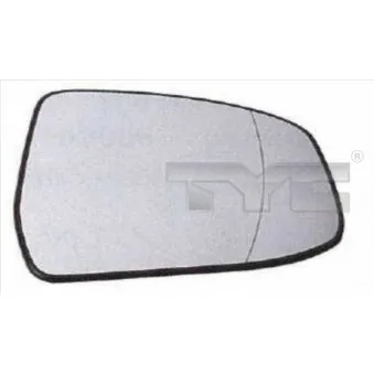 Verre de rétroviseur, rétroviseur extérieur TYC 310-0117-1