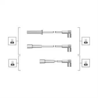 Kit de câbles d'allumage MAGNETI MARELLI 941319170021
