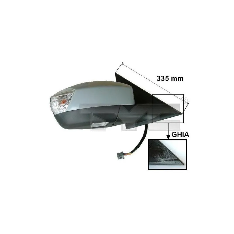 Rétroviseur extérieur TYC 310-0120