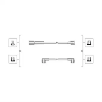 Kit de câbles d'allumage MAGNETI MARELLI 941319170106