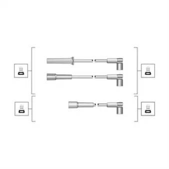 Kit de câbles d'allumage MAGNETI MARELLI 941319170075