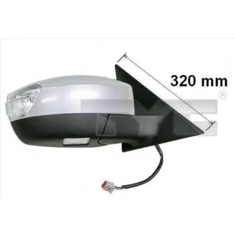 Rétroviseur extérieur TYC 310-0126