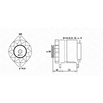 Alternateur MAGNETI MARELLI 943311230010