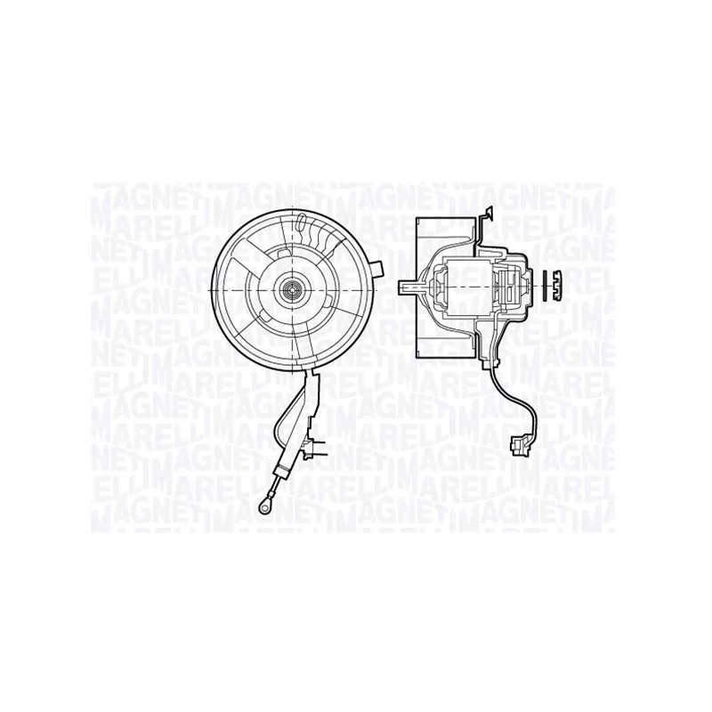 Pulseur d'air habitacle MAGNETI MARELLI 069412672010