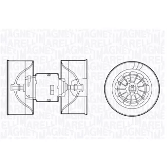Pulseur d'air habitacle MAGNETI MARELLI 069412660010