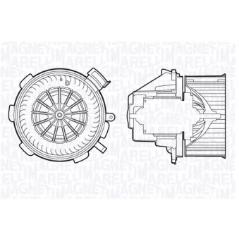 Pulseur d'air habitacle MAGNETI MARELLI 069412700010
