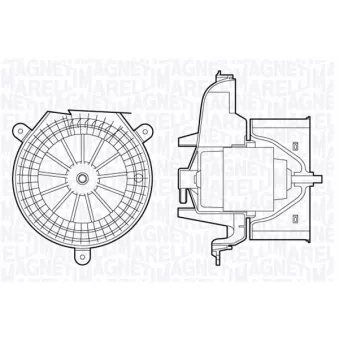 Pulseur d'air habitacle MAGNETI MARELLI 069412712010