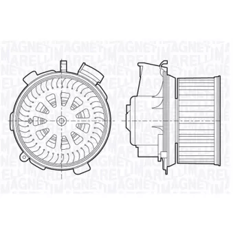Pulseur d'air habitacle MAGNETI MARELLI 069412696010