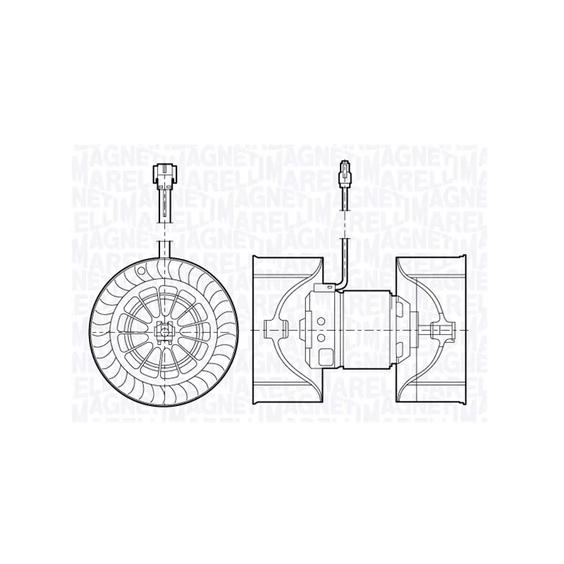 Pulseur d'air habitacle MAGNETI MARELLI 069412671010