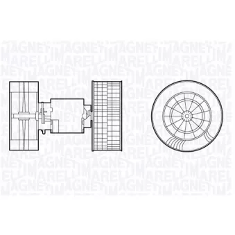 Pulseur d'air habitacle MAGNETI MARELLI 069412693010