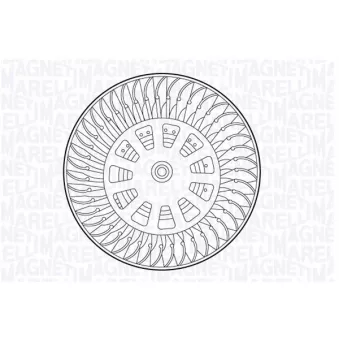 Pulseur d'air habitacle MAGNETI MARELLI 069412697010